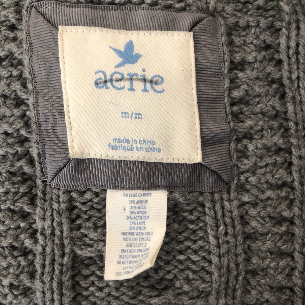 Aerie Charcoal Sweater Cardigan - Picture 8 of 8